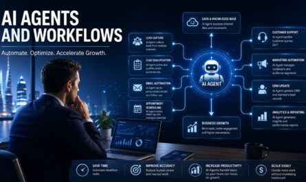 AI agent automating business workflows and marketing tasks
